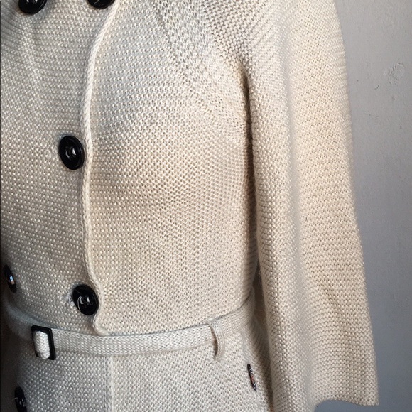 Vintage Burberry Alpaca Double Breasted Cardigan - Picture 4 of 8